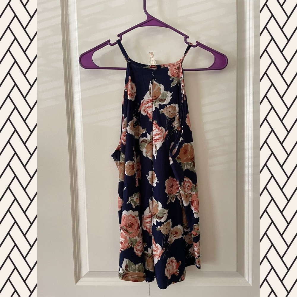 Floral tank top 1X